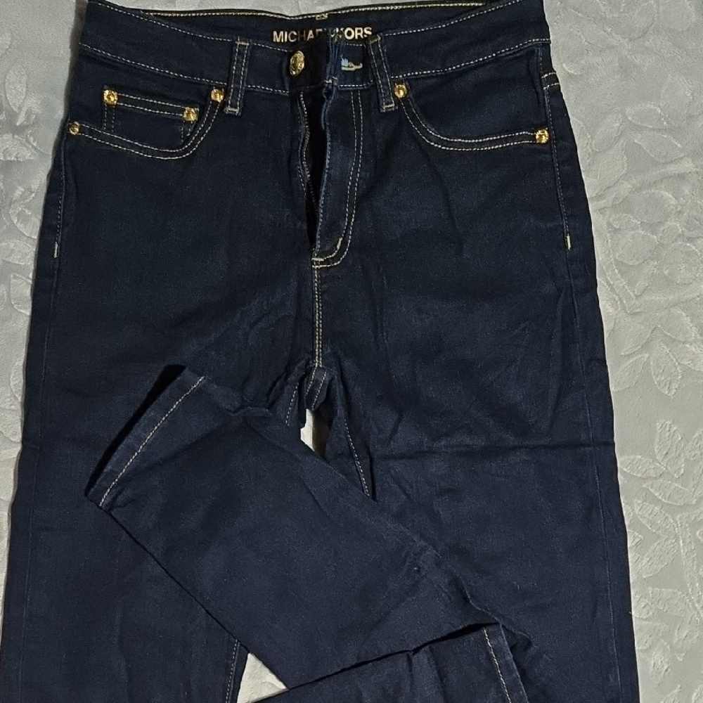 Michael Kors Blue Skinny Jeans with Rich Indigo Hue